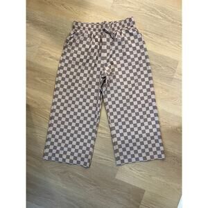 Albion Fit Audrey Wide Leg Pants checkered XXL